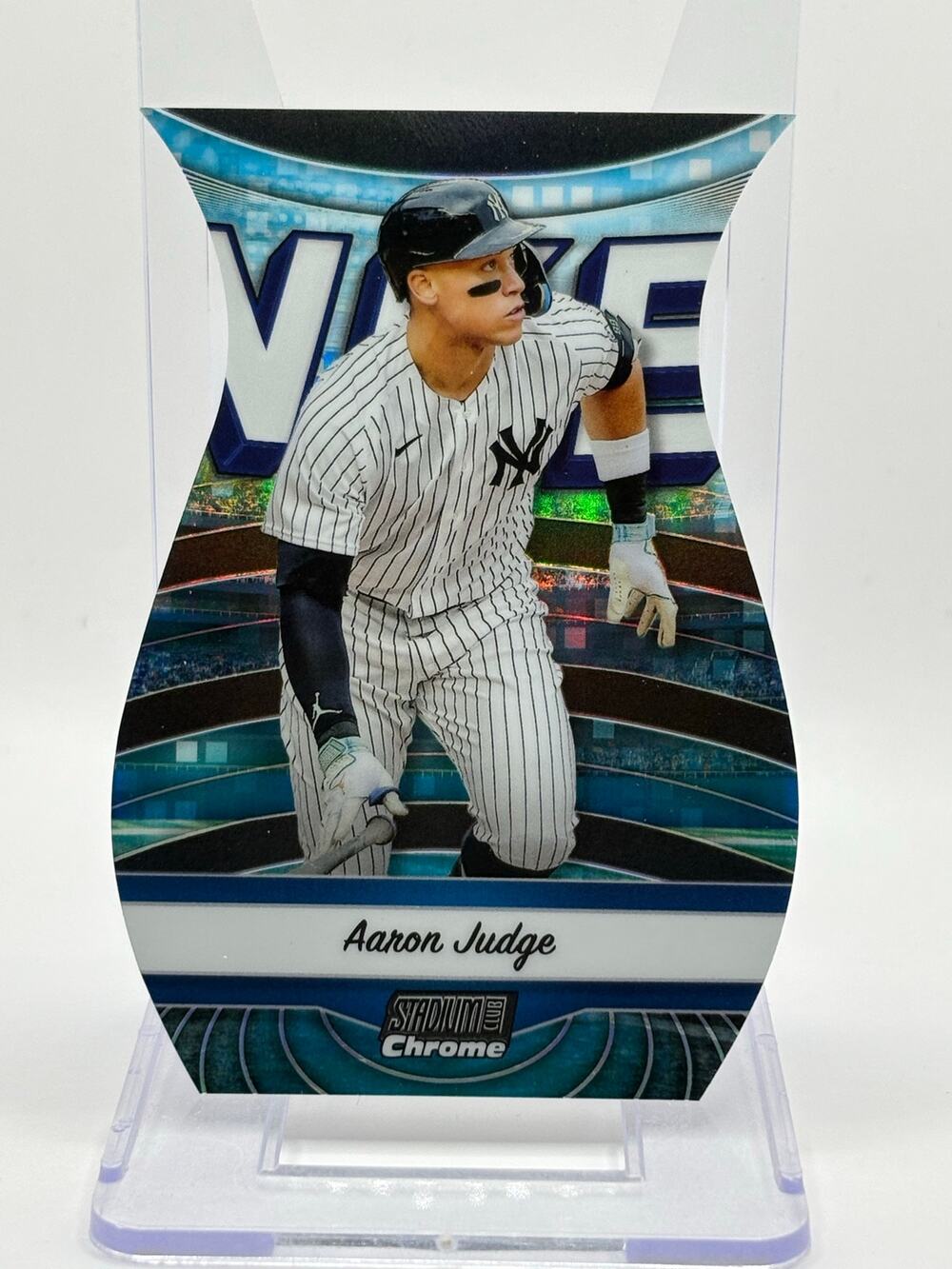 2024 Topps Stadium Club Chrome Aaron Judge Triumvirates Die-Cut #TRI-8 Yankees